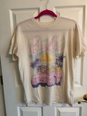 Hollister Cream Crewneck Tee with Black Logo